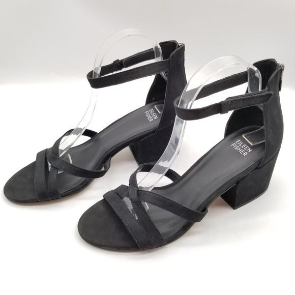 Eileen Fisher Shoes - Eileen Fisher Black Strappy Sandals